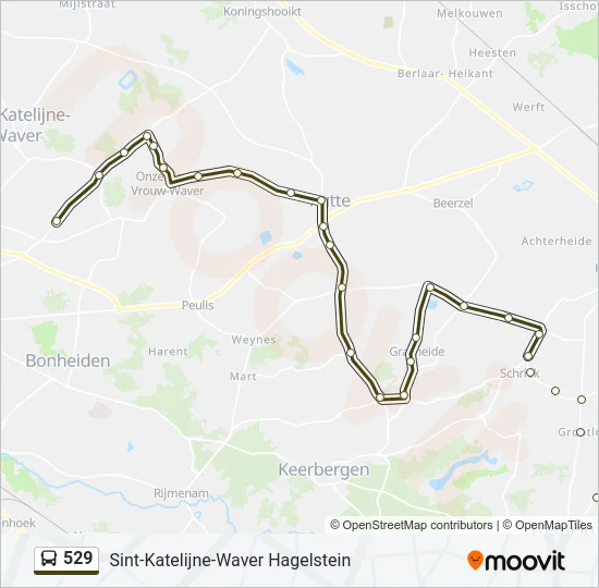 529 Bus Line Map
