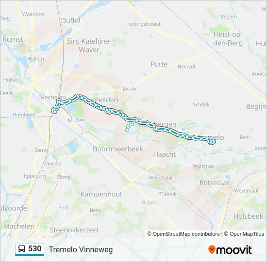 530 Bus Line Map