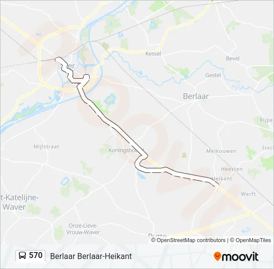 570 Bus Line Map