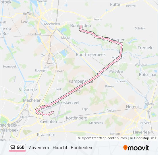 Inzet comfortabel vergelijking 660 Route: Schedules, Stops & Maps - Bonheiden Sporthal (Updated)