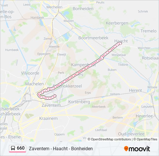 660 bus Line Map