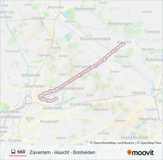 660 Bus Line Map