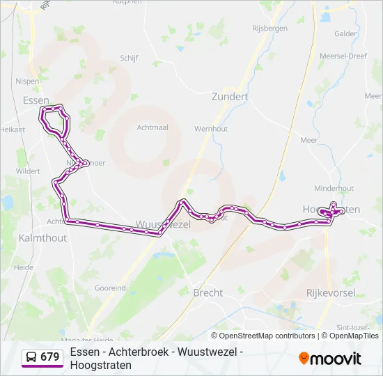 679 Bus Line Map