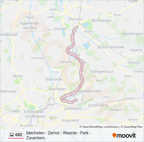 682 Bus Line Map