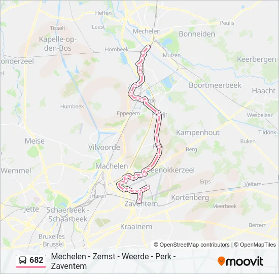 682 Bus Line Map