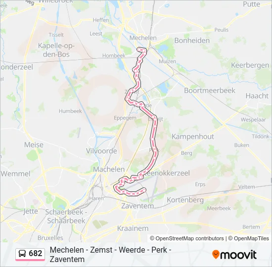 682 Bus Line Map
