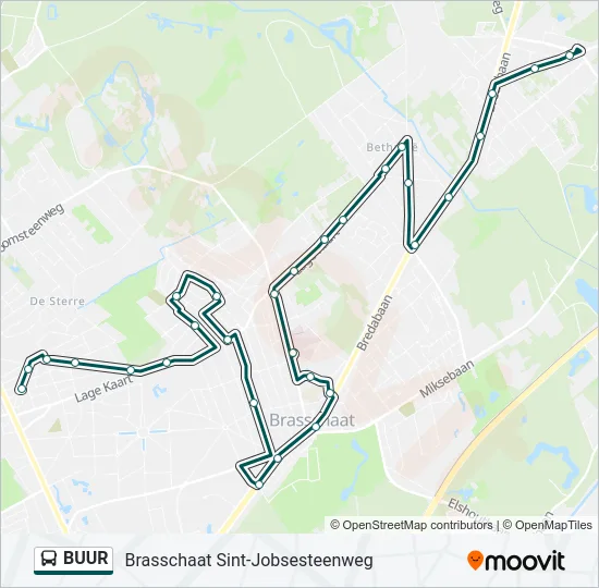 BUUR Bus Line Map