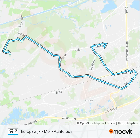 2 Bus Line Map