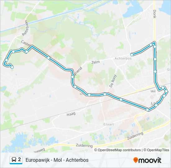 2 Bus Line Map