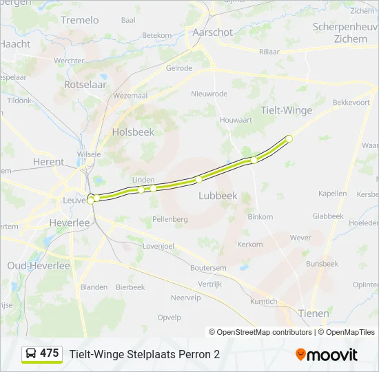 475 Bus Line Map