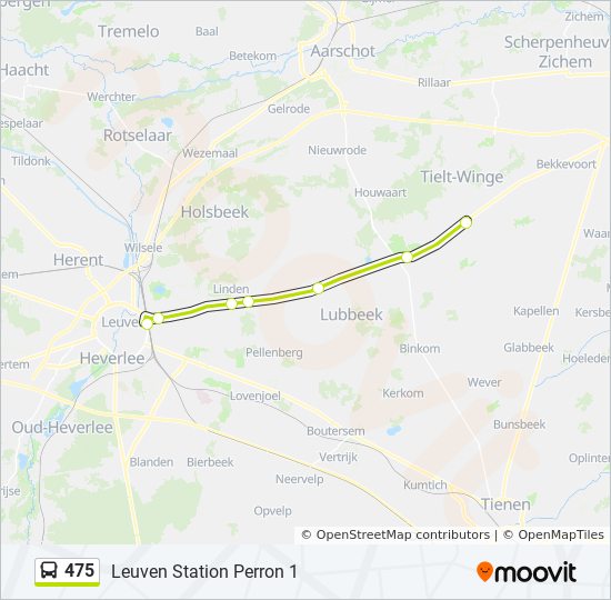 475 bus Line Map