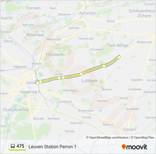 475 Bus Line Map