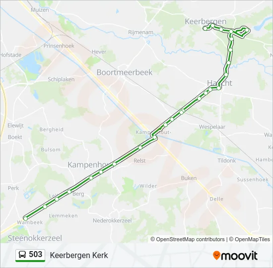503 Bus Line Map