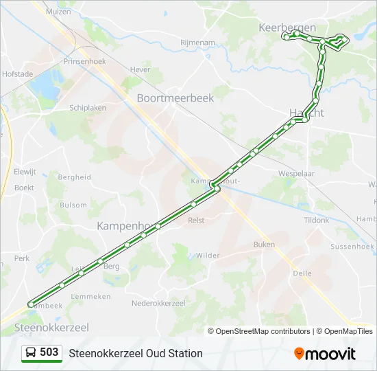 503 Bus Line Map