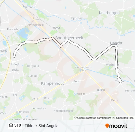 510 Bus Line Map