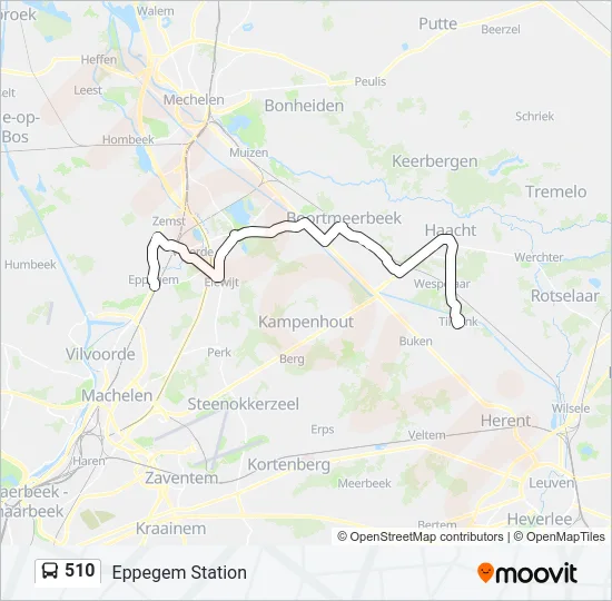 510 Bus Line Map