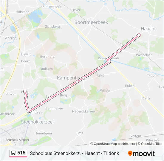 515 Bus Line Map