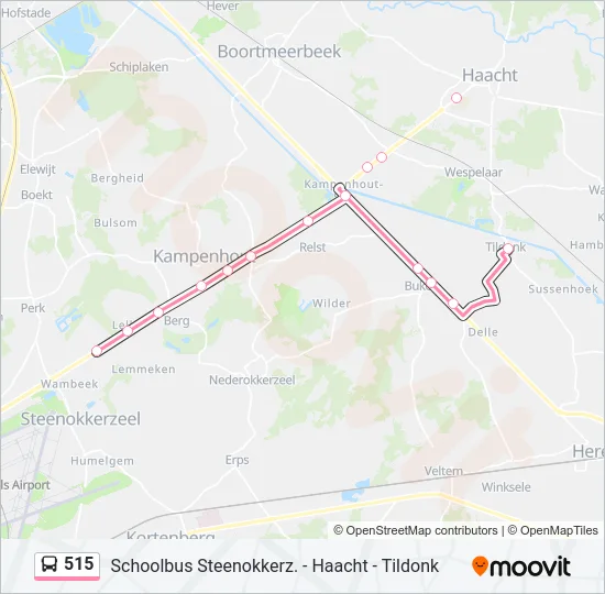515 Bus Line Map