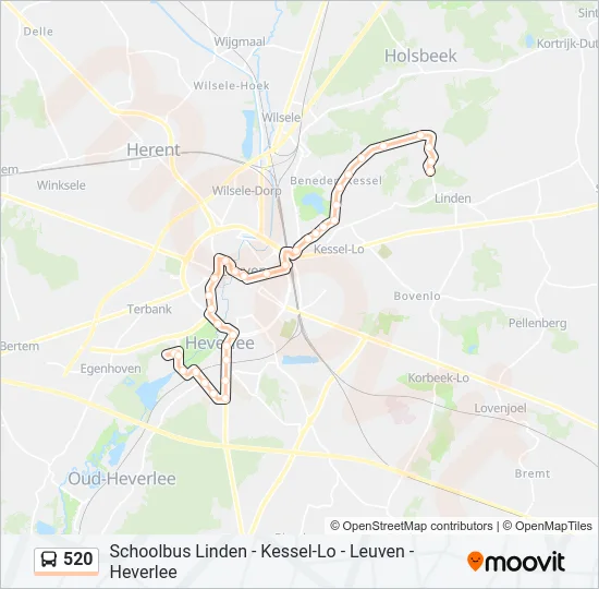 520 Bus Line Map
