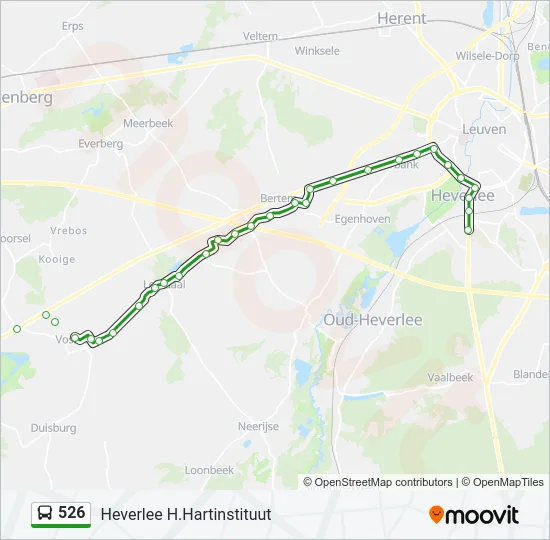 526 Bus Line Map