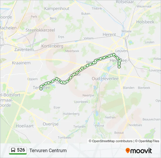 526 Bus Line Map