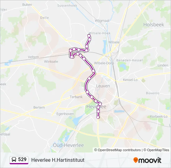 529 Bus Line Map