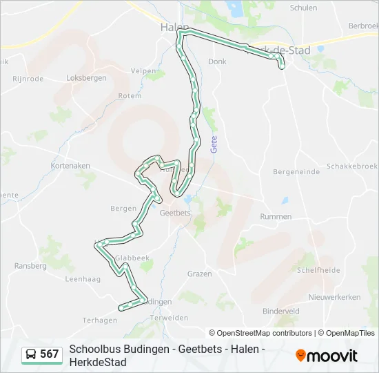 567 Bus Line Map