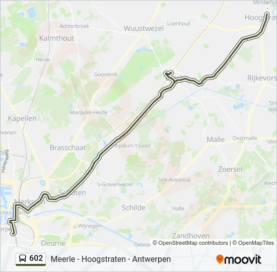 602 Bus Line Map