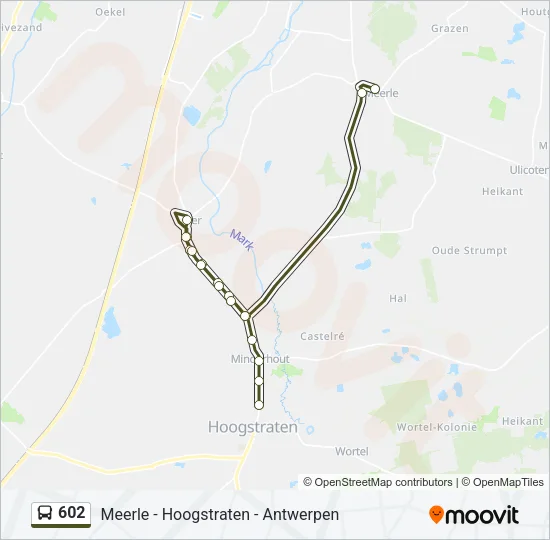 602 Bus Line Map