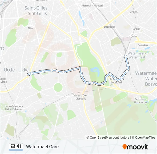 41 Bus Line Map
