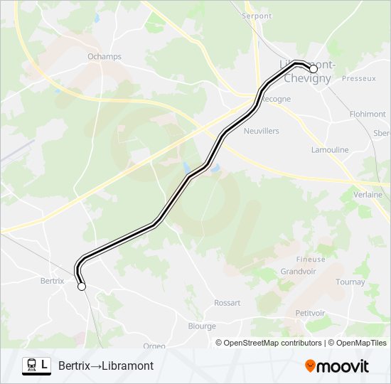 L train Line Map