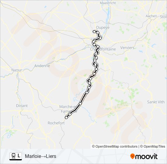 L train Line Map