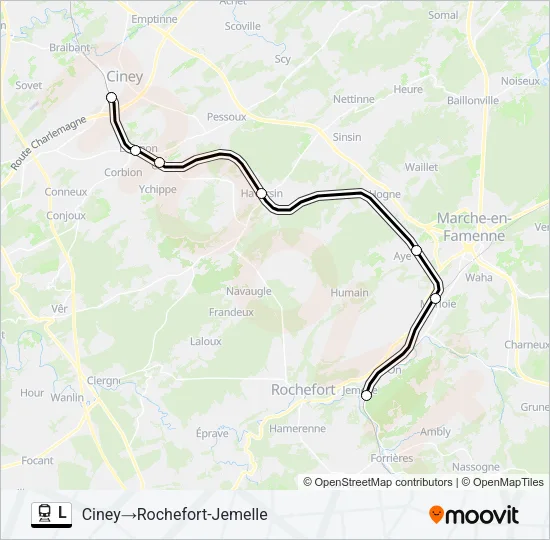 L Trein Line Map