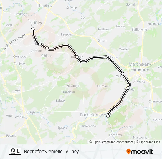 L Trein Line Map