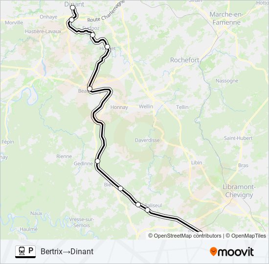 P train Line Map