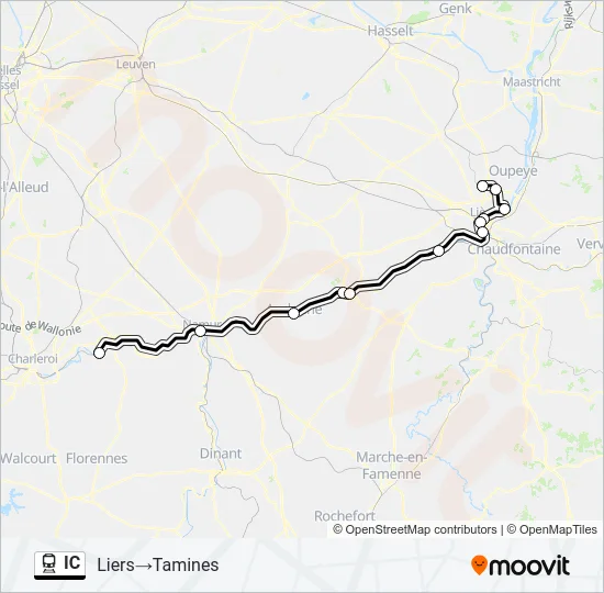 IC Train Line Map