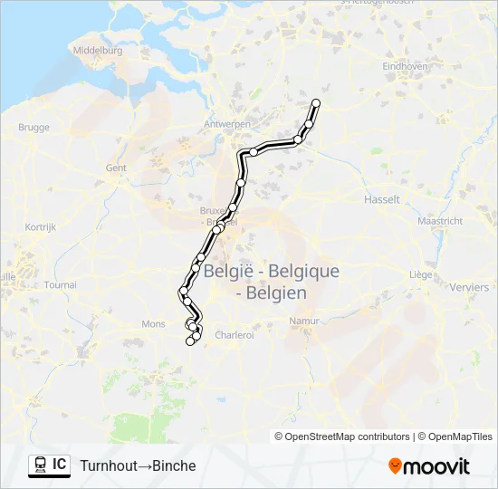 IC Train Line Map