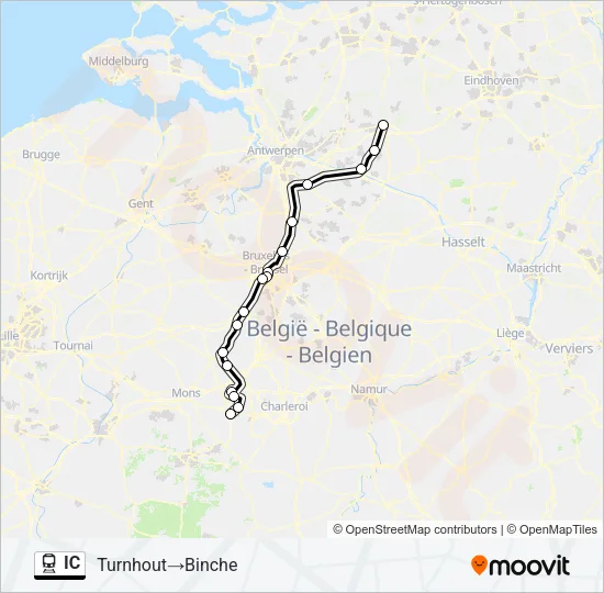 IC Train Line Map