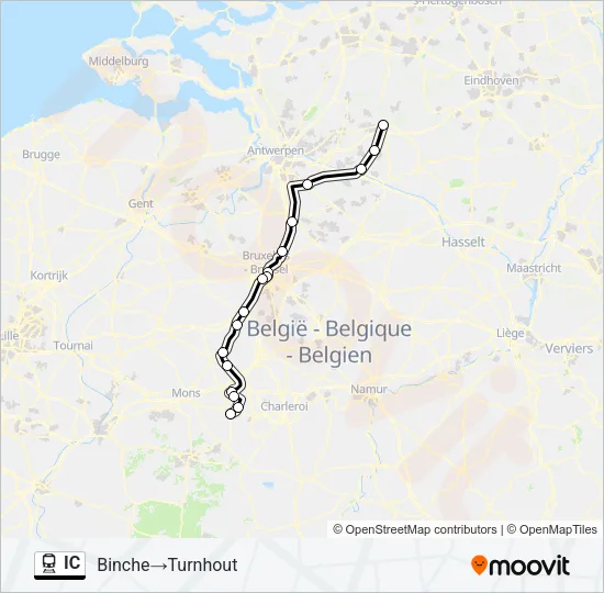IC Train Line Map