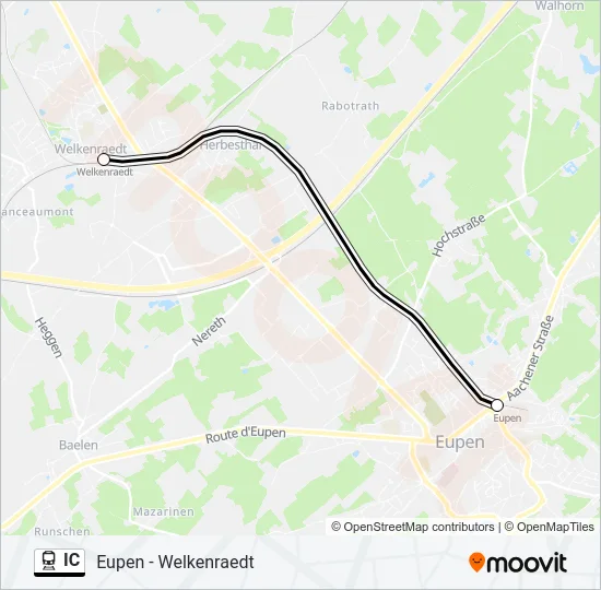IC Train Line Map