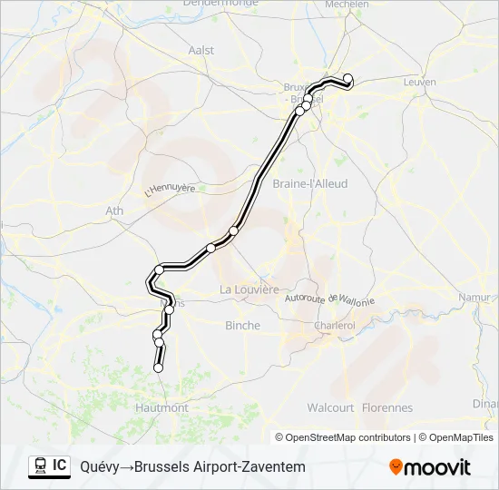 IC Train Line Map