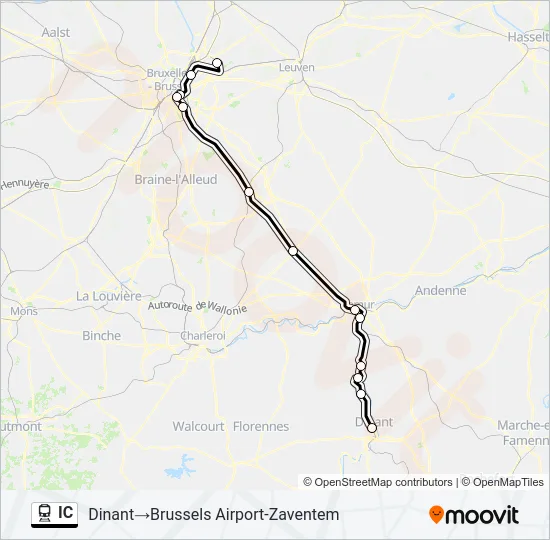IC Train Line Map