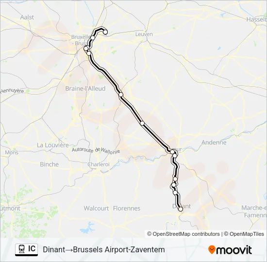 IC Train Line Map