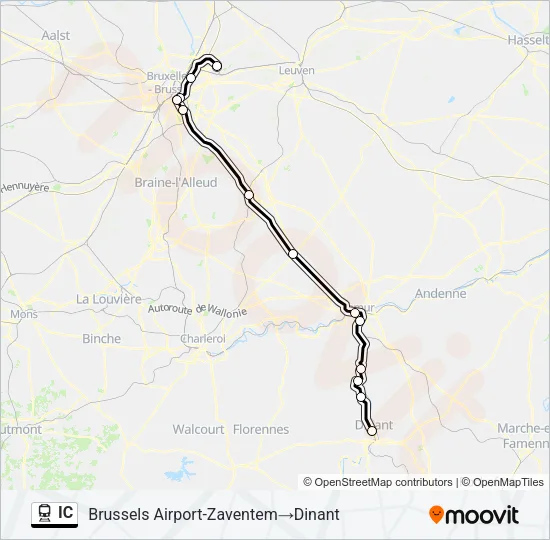 IC Train Line Map