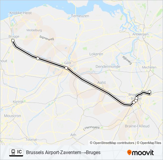 IC train Line Map