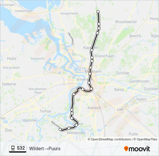 S32 Train Line Map