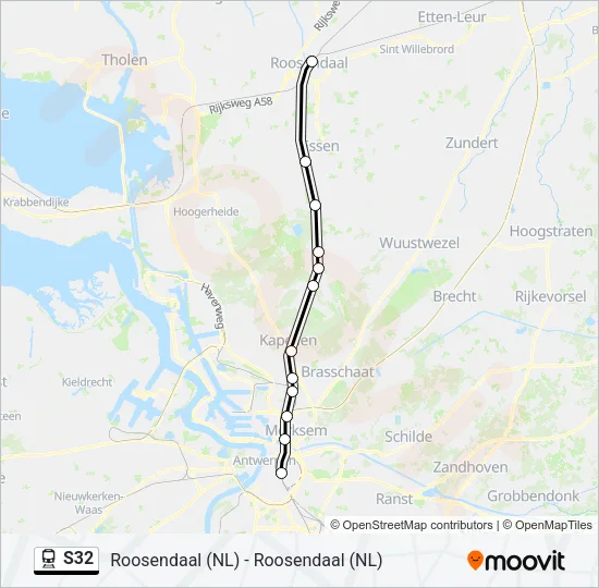S32 Train Line Map