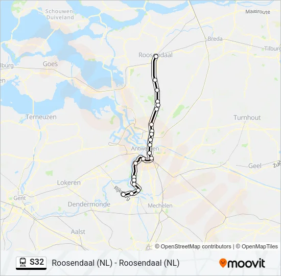 S32 Train Line Map