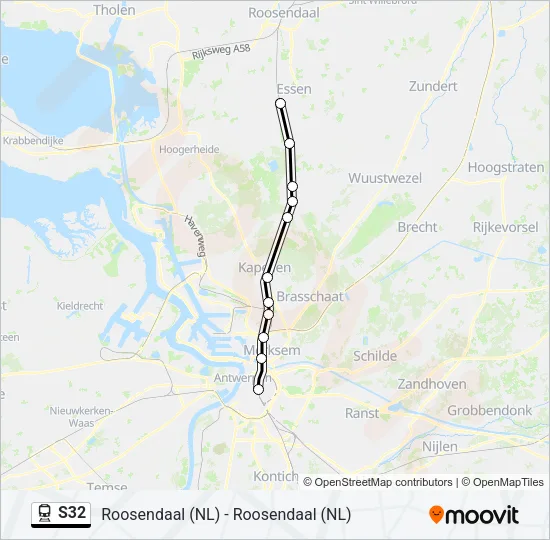 S32 Train Line Map