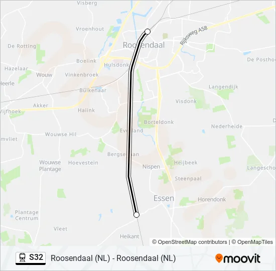 S32 Train Line Map